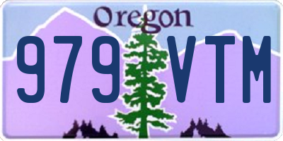 OR license plate 979VTM