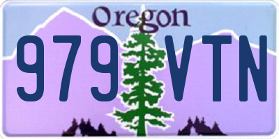 OR license plate 979VTN