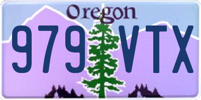 OR license plate 979VTX