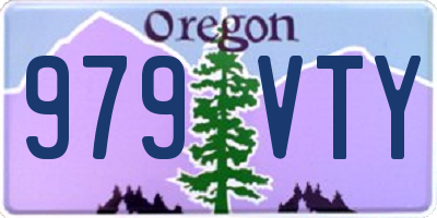 OR license plate 979VTY