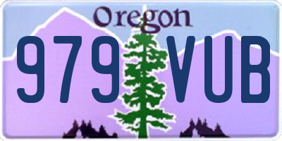 OR license plate 979VUB