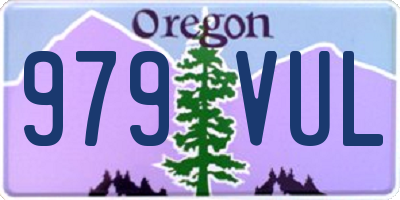 OR license plate 979VUL