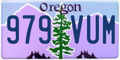 OR license plate 979VUM