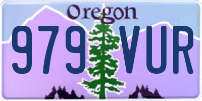 OR license plate 979VUR
