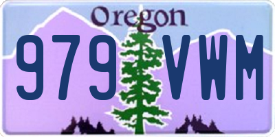 OR license plate 979VWM
