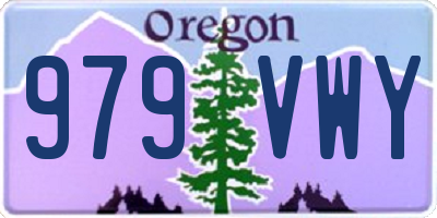 OR license plate 979VWY