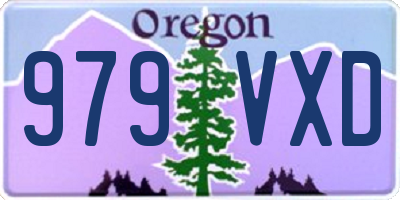 OR license plate 979VXD