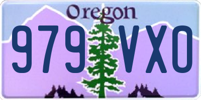 OR license plate 979VXO