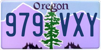 OR license plate 979VXY