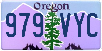 OR license plate 979VYC