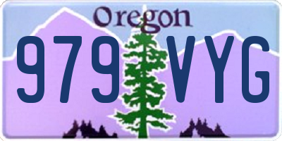 OR license plate 979VYG