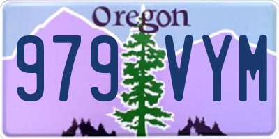OR license plate 979VYM