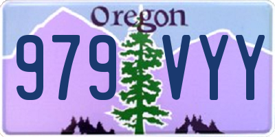 OR license plate 979VYY