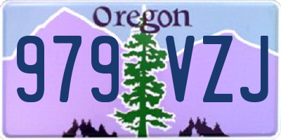 OR license plate 979VZJ