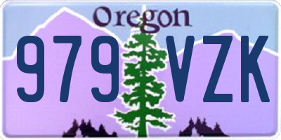 OR license plate 979VZK