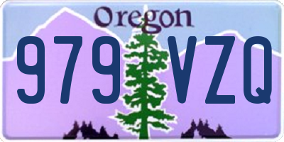 OR license plate 979VZQ