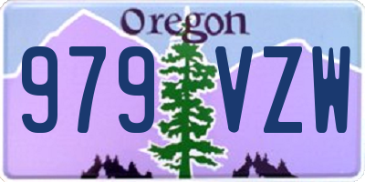 OR license plate 979VZW