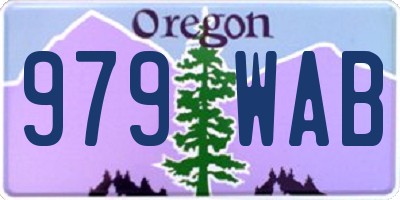 OR license plate 979WAB