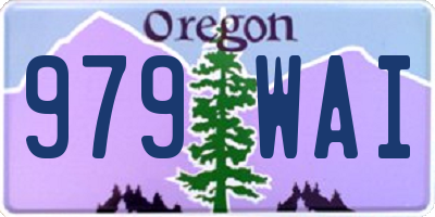 OR license plate 979WAI