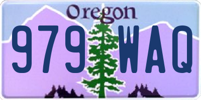 OR license plate 979WAQ
