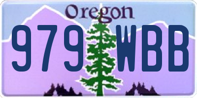 OR license plate 979WBB