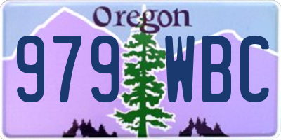 OR license plate 979WBC