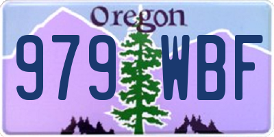 OR license plate 979WBF