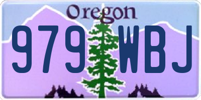 OR license plate 979WBJ