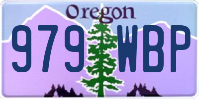 OR license plate 979WBP