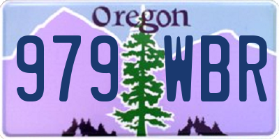 OR license plate 979WBR