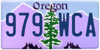 OR license plate 979WCA