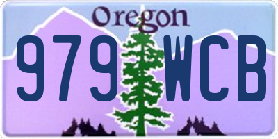 OR license plate 979WCB