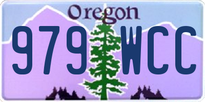 OR license plate 979WCC