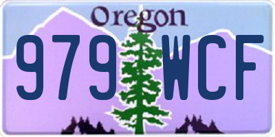OR license plate 979WCF