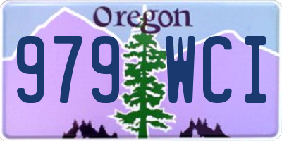 OR license plate 979WCI