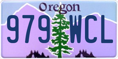OR license plate 979WCL