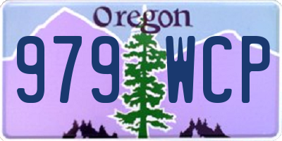 OR license plate 979WCP