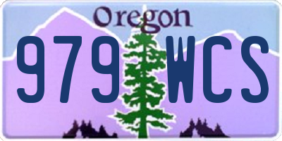 OR license plate 979WCS