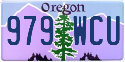 OR license plate 979WCU