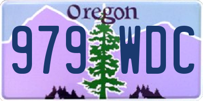 OR license plate 979WDC