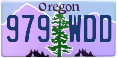 OR license plate 979WDD