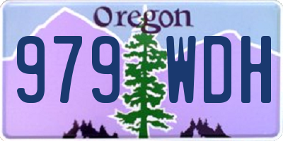 OR license plate 979WDH