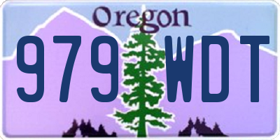 OR license plate 979WDT