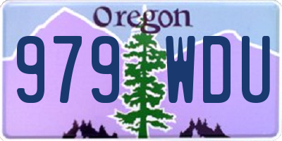 OR license plate 979WDU