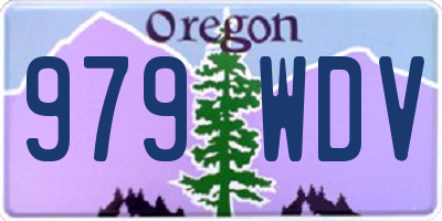 OR license plate 979WDV