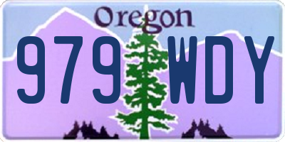 OR license plate 979WDY