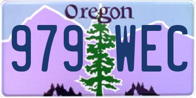 OR license plate 979WEC