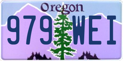 OR license plate 979WEI