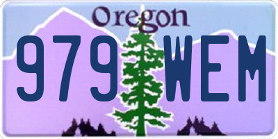 OR license plate 979WEM