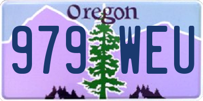 OR license plate 979WEU